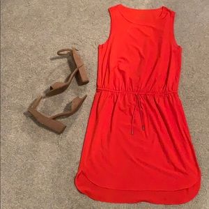 Orange athlete sleeveless dress